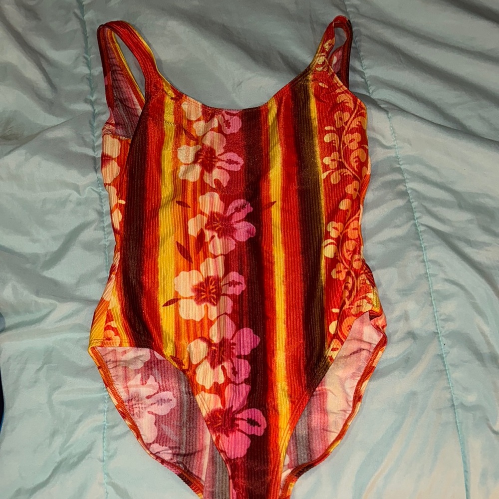 Vintage Plus Size One Piece Swimsuit